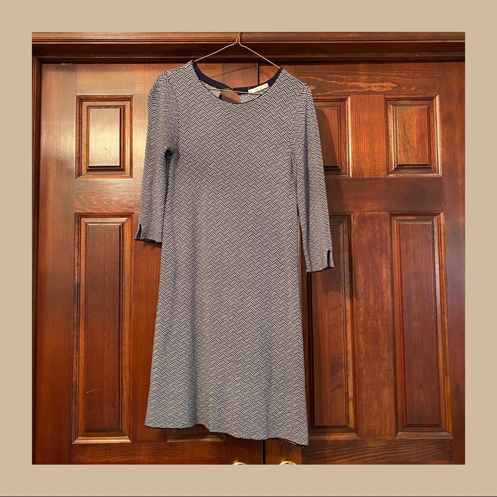 Zara Knit Geometric Print Swing Dress